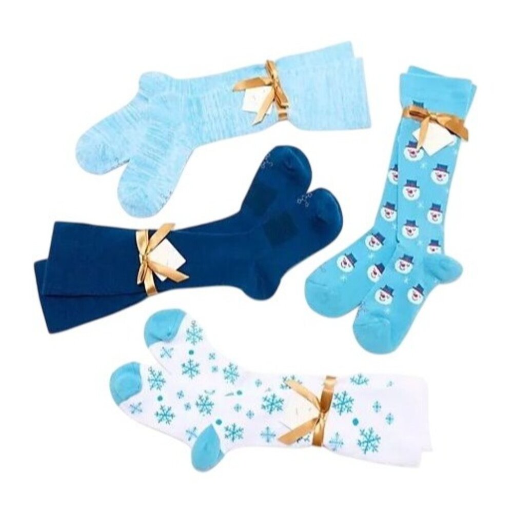 Tommie Copper 4pk Holiday OTC Compression Socks MEDIUM